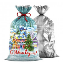 ТК. Пакет НГ 25х40 фольга-Деревушка (100-2000) №9