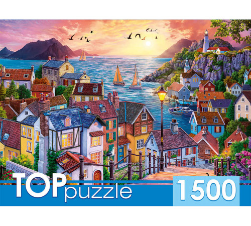 TOPpuzzle. ПАЗЛЫ 1500 элементов. Приморский город на закате (арт.ХТП1500-1591) TOPpuzzle. ПАЗЛЫ 1500 элементов. Приморский город на закате (арт.ХТП1500-1591)