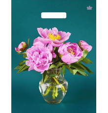 Пакет Прорубка 31*40=60 Любимые пионы Ламинат прор (50/500) №16