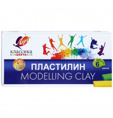 Пластилин -Классика- 6 цветов 12С 878-08
