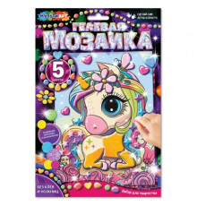Гелевая мозаика 17*23 см единорог МУЛЬТИ АРТ