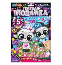 Гелевая мозаика 17*23 см панды МУЛЬТИ АРТ