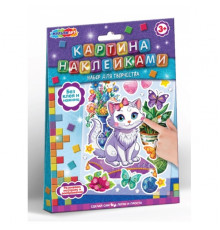 Картина наклейками кошечка МУЛЬТИ АРТ
