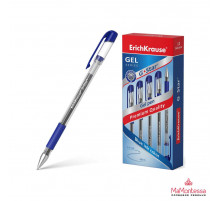 Ручка гелевая ErichKrause G-Star® Stick&Grip Classic 0.5, цвет чернил синий (в коробке по 12 шт.)54536