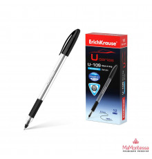 Ручка шариковая ErichKrause® U-109 Classic Stick&Grip 1.0, Ultra Glide Technology, цвет чернил черный (в коробке по 12 шт.) 53743