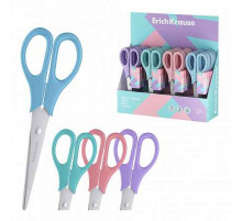 Ножницы ErichKrause EasyCut Pastel, 17 см, ассорти  (в дисплее по 24 шт.)