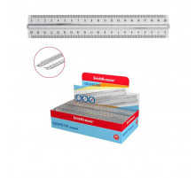 Линейка пластиковая ErichKrause® Clear, с держателем, 20см, прозрачный, в коробке-дисплее 49530