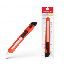 Нож канцелярский c механической фиксацией лезвия ErichKrause Standard, 9мм 19146