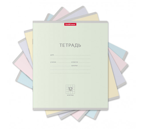 Тетрадь,12л.клетка.Классика Light/ 48796
