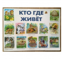 Кто где живет. Плакат