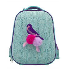 Рюкзак Hatber ERGONOMIC Classic -Мятное настроение- 37X29X17 СМ EVA материал светоотраж. 2 отделения 2 кармана в комплекте бейдж на рулетке