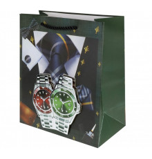 Dream cards Пакет подар.с мат. лам. и 3Dэлем.,30*41.5*12см(XL),Парные часы,210г ППК-3608