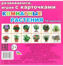 Обучающие карточки. Комнатные растения
