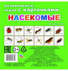Обучающие карточки. Насекомые