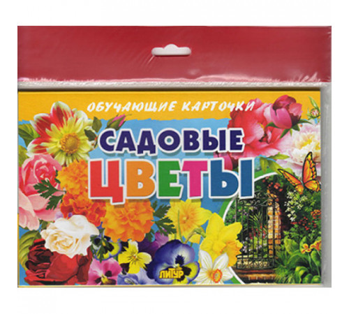Обучающе карточки. Карточки (европодвес). Садовые цветы Обучающе карточки. Карточки (европодвес). Садовые цветы