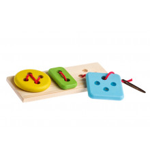 Деревянная игрушка. Шнуровка 
