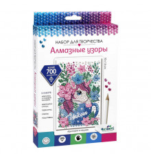 Алмазные узоры. Единорог в чашке. 10*15см Арт.06418