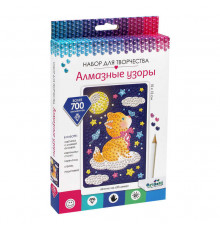 Алмазные узоры. Котик на облачке. 10*15см Арт.06416