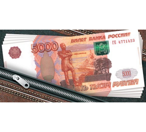 Конверт для денег 2-16-2554А 5000 рублей (ФС)