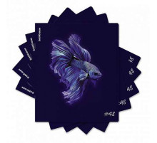 Тетрадь общая ученическая ErichKrause Indigo, 48 листов, клетка, ламин. soft-touch+выборочный УФ-