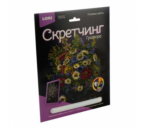 Гр-718 Скретчинг 18*24см Цветы -Полевые цветы- Гр-718 Скретчинг 18*24см Цветы -Полевые цветы-