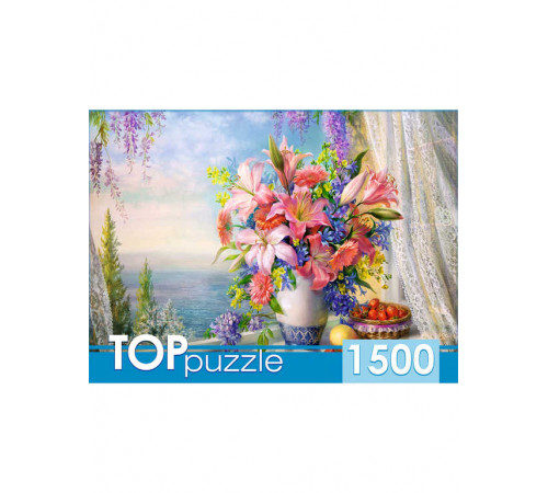 TOPpuzzle. ПАЗЛЫ 1500 элементов. РУКТП1500-1586 Русская коллекция. О.Дандорф. Букет с гладиолусами TOPpuzzle. ПАЗЛЫ 1500 элементов. РУКТП1500-1586 Русская коллекция. О.Дандорф. Букет с гладиолусами