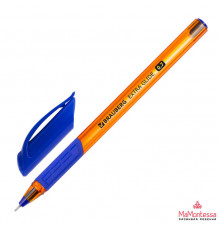 Шариковая ручка с чернилами на масляной основе: тонированный, пластиковый зелёный корпус треугольной формы, резиновый держатель, 0,7 mm, цвет чернил-зелёный. МС-7104/зел/