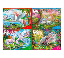 ПАЗЛЫ 120 элементов. ЕДИНОРОГИ №7 (Арт. П120-2010) кратно 8