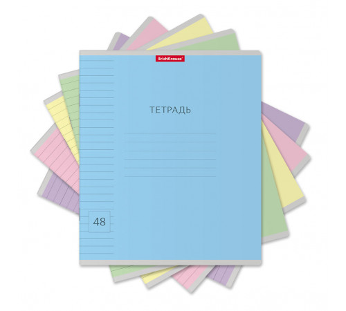 Тетрадь общая ученическая ErichKrause® Классика Visio, 48 листов, линейка_MIX-PACK 56313