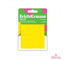 Блок статический (магнитный) ErichKrause Neon, 75х75, 50 листов, желтый,61903