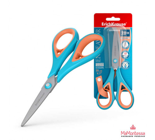 Ножницы ErichKrause Endeavor, 16 см, ассорти (в блистере по 1 шт.)56925
