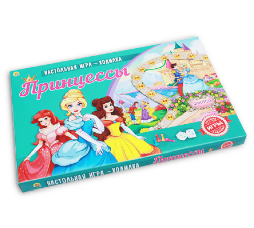 Лучшая настольная игра-ходилка. ПРИНЦЕССЫ (Арт. ИН-8972)