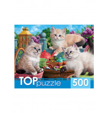 TOPpuzzle. ПАЗЛЫ 500 элементов. НЕВСКИЕ МАСКАРАДНЫЕ КОТЯТА