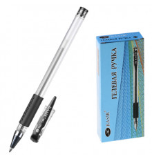 МС-1266-1-чёрн-,Гелевая ручка прозрачный корпус,резиновый держатель,колпачок с цветным клипом,в цвет чернил,диаметр пишущего узла-0,5mm,цвет чернил-черный.