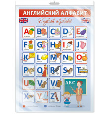 Плакат А3 в пакете. Английский алфавит