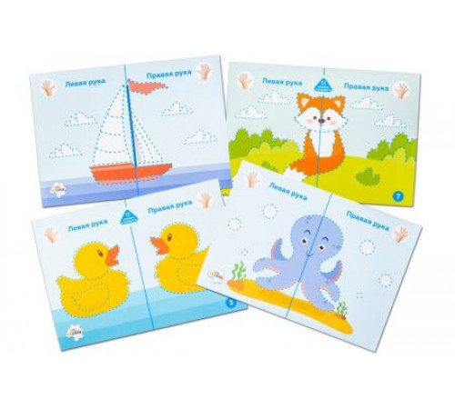 Набор карточек для рисования двумя руками (уровень 2) SmileDECOR