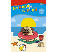 Цветной картон А4 8л,8цв. + цветная бумага А4 16л, 8цв., 