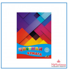 Цветная бумага А4 16л, 16цв. 