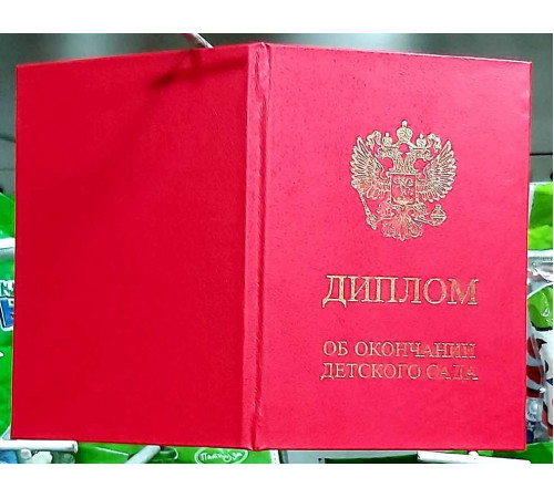 Диплом об окончании детского сада