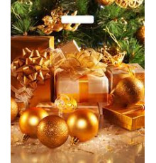 Пакет 450х380х0,060 Золотые шары -пакет выр