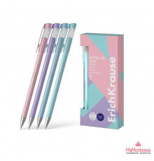 Ручка шариковая ErichKrause ULTRA-20 Stick Pastel 0.7, Super Glide Technology, цвет чернил синий (в коробке по 12 шт.)61030