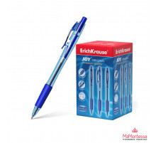 Ручка шариковая автоматическая ErichKrause JOY® Matic&Grip Original 0.7, Super Glide Technology, цвет  чернил синий (в коробке по 50 шт.)43346