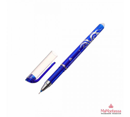 Ручка гелевая стираемая, СИНЯЯ (РГ-5158) d=0,5мм, игольч наконечник(толщ.лин=0,38мм) , 12 шт/цв.кор.