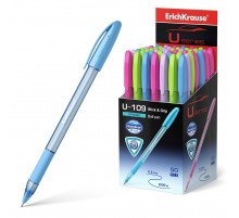 Ручка шариковая ErichKrause® U-109 Spring Stick&Grip 1.0, Ultra Glide Technology, цвет чернил синий