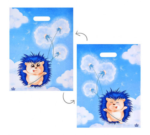 Пакет 31*40 =60 Ёжик с одуванчиком ВД Глянец прор (50-500) №16