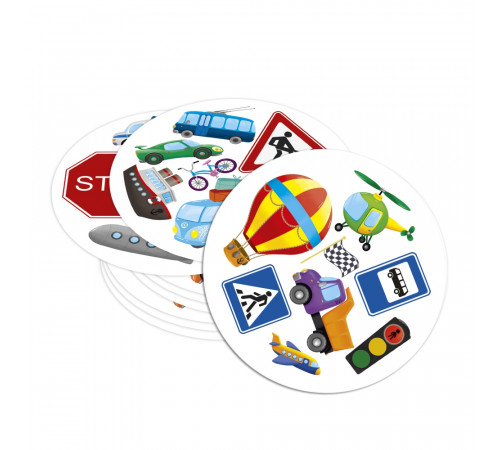 Карточная игра. Найди-схвати. Транспорт. 57 карточек. Издательство: ГЕОДОМ