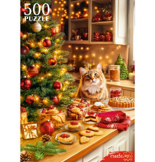 Пр.п.ПАЗЛЫ 500 элементов. НОВОГОДНИЙ УЮТ  (арт.П500-7624)