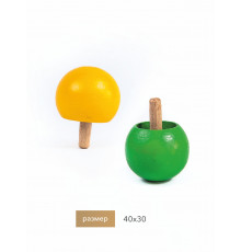 Набор окрашенных волчков Томсона, 4 штуки