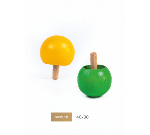 Набор окрашенных волчков Томсона, 4 штуки