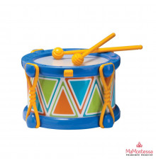 Игрушка музыкальная барабан с палочками, на ленте, 15 × 15 × 7 см 255983